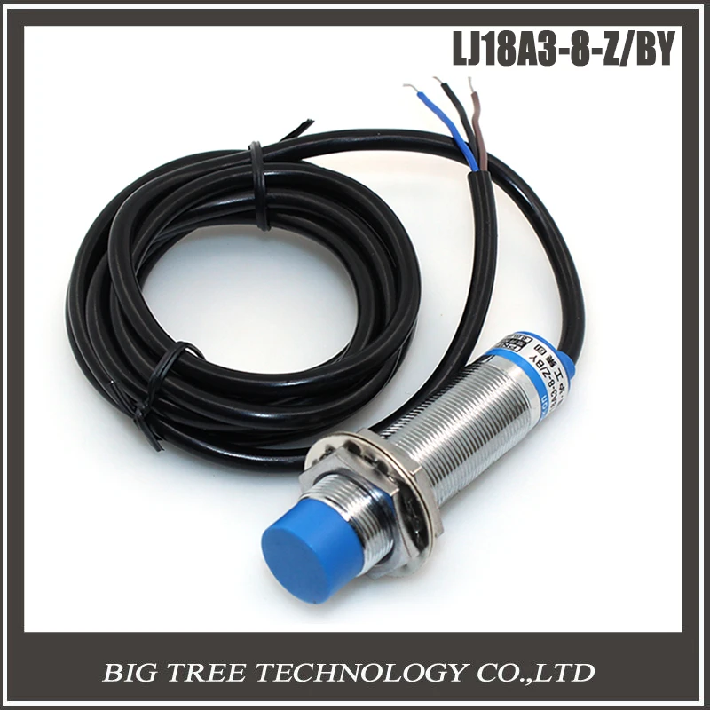 

3PCS M18 Three Wire DC PNP NO 8mm distance measuring Inductive proximity switch sensor -LJ18A3-8-Z/BY 3D0211