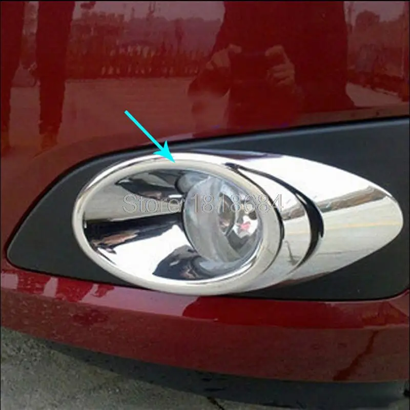 

For Chevrolet Aveo 2011-2013 High Quality ABS Chrome Front Foglight Lamp Bezel Cover Styling Trims Auto Accessories 2pcs/set