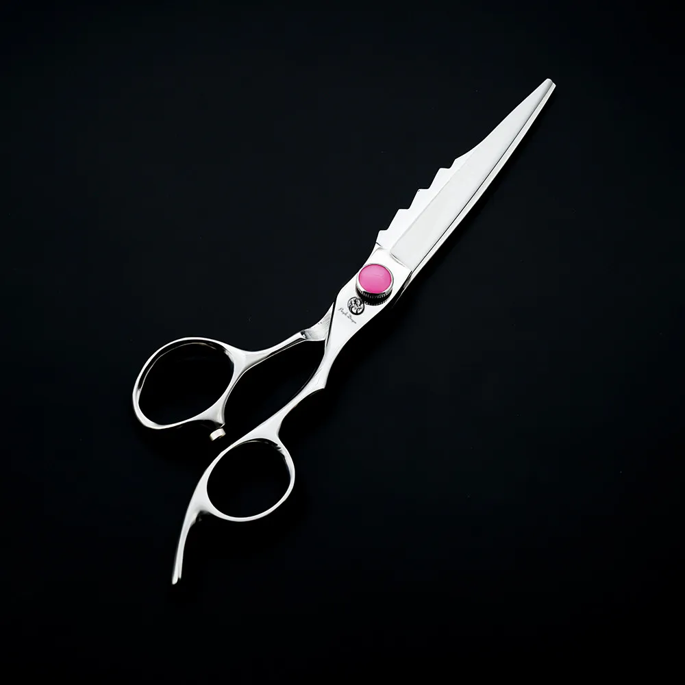 Purple Dragon Hair scissors Cutting Thinning 6.5 Inch Silvery Scissors