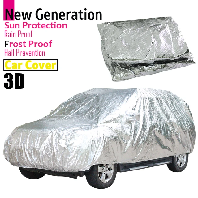 Cawanerl 3-Layer Car Cover Outdoor Sun Ice Screen Rain Snow Dust Resistant  Hail Protection Waterproof Cotton Inside Auto Cover - AliExpress