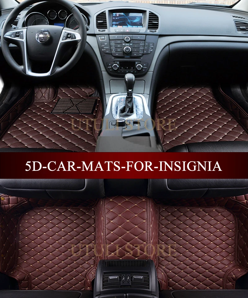Leather Car Floor Mats For Vauxhall Opel Insignia Buick Regal