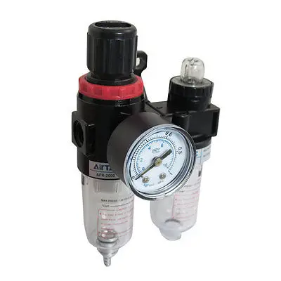 

13mm Thread Pneumatic Air Source Treatment Filter Regulator w 0-1MPa Gauge