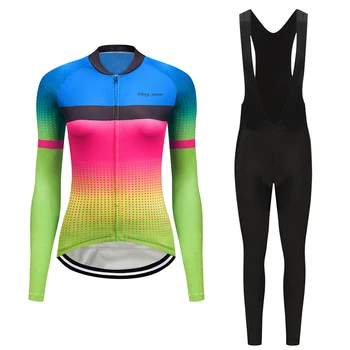 

Teleyi women pro cycling jersey set 2020 road bike clothing bicycle clothes skinsuit suit outdoor dress sports wear Sporting kit