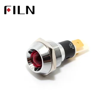 

FILN 16mm panle LED indicator signal light 12v 24v 110v 220v Machine Car Boat Working PC Power