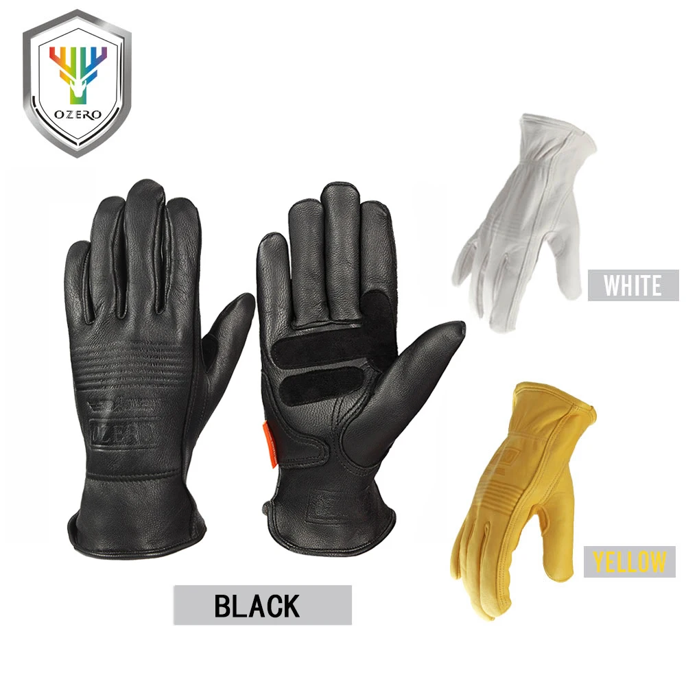Перчатки OZERO мужские мотоциклетные из натуральной овечьей кожи 5011|moto gloves|motorcycle