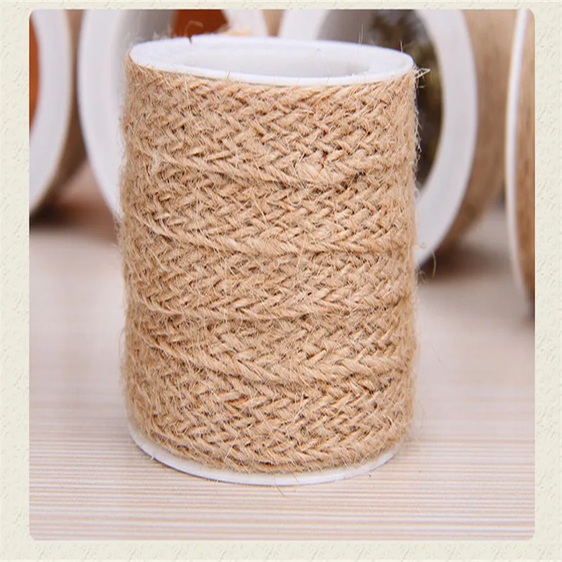 

10M/Roll Flat 8mm Linen Cords Hand Craft Braided Rope Apparel Textile Garment Decor Cords Home Decoration Accessories Hemp Rope