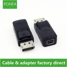 Dp macho para mini dp fêmea adaptador displayport macho para mini displayport conector fêmea displayport dp macho thunderbolt fêmea