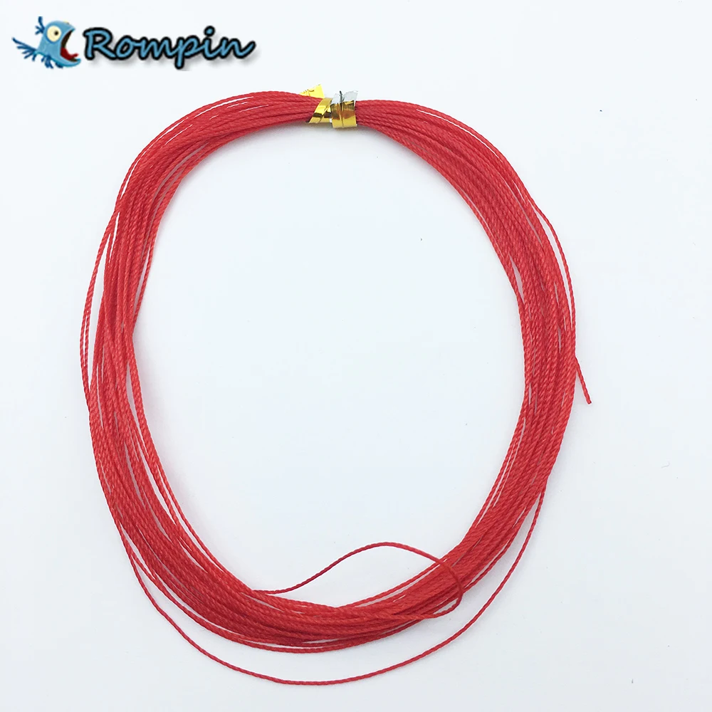Rompin 7 M الأحمر خيط صنارة الصيد ل انفجار هوك تعادل هوك diy 0.5 مللي متر 0.7 مللي متر صلابة مضفر خيط صنارة الصيد مكافحة لف