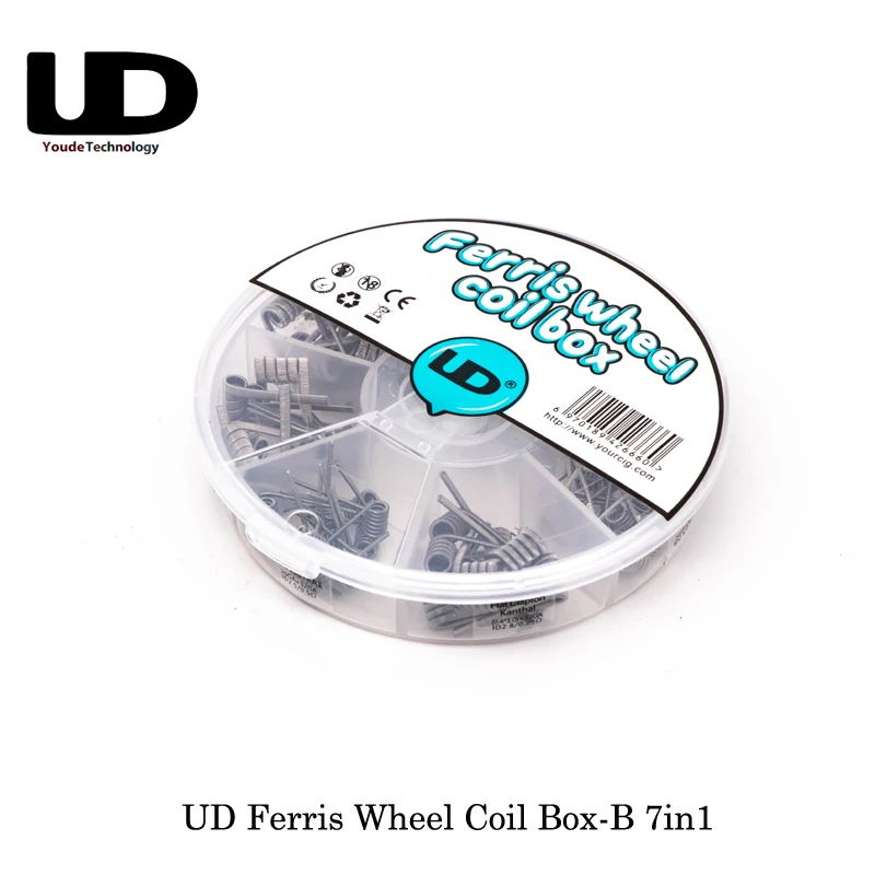 Оригинальный Youde UD катушка колеса обозрения Box B 7 в 1 Сплавленный Клэптон/ALIEN KA1/CORE
