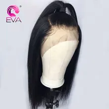 Eva Hair Full Lace Human Hair Wigs Pre Plucked With Baby Hair Straight Brazilian Remy Hair Wigs For Black Women