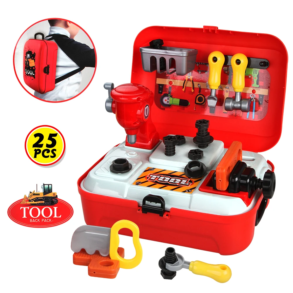 Baby Miniature Kids Repair Tool Set Emulational Tool Kit Pretend Play