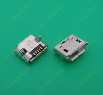 

50Pcs Micro USB 5pin B type Female Connector For Mobile Phone Micro USB Jack Connector 5 pin Charging Socket