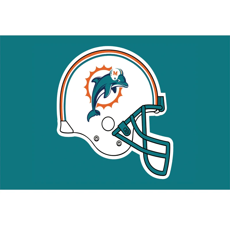 HiFlag NFL Miami Dolphins флаг 3ftx5ft 100D полиэстер металлические люверсы цифровая печать