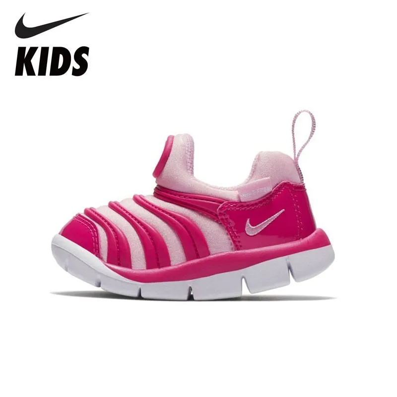 Kopen NIKE Kids DYNAMO GRATIS Offici euml;le Nieuwe Aankomst Peuter Kind Sneakers Ademende Loopschoenen 343938
