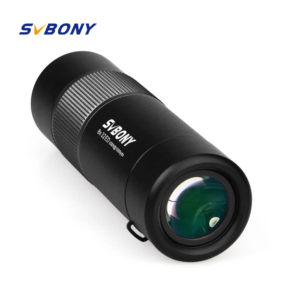 

SVBONY 8x25/8x32 Monocular ED Glass Telescope Bak4 Prism WaterProof HD Mini Professional Telescope Binoculars for Hunting F9329