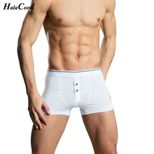 Новые продукты взрывное мужское хлопковое нижнее белье Модные Удобные тренды дышащие одноцветные мужские боксеры шорты