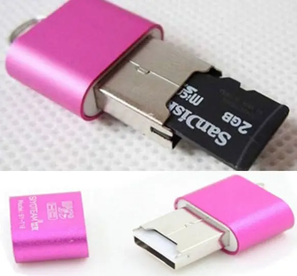 Высокое качество высокоскоростной мини USB 2,0 Micro SD TF T-Flash кард-ридер адаптер тонкий легкий кард-ридер подарок