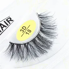 Настоящая сибирская норка полоска ресниц натуральные накладные ресницы из норки профессиональные Толстые Поддельные Накладные ресницы наращивание красоты 3D-18