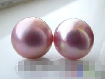 

FREE shipping 00383 REAL NATURE PINK SOUTH SEA MABE PEARL EARRING