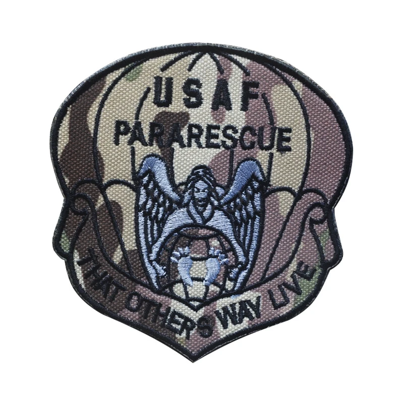 USAF параспасательная вышивка военная нашивка тактические значки с эмблемой