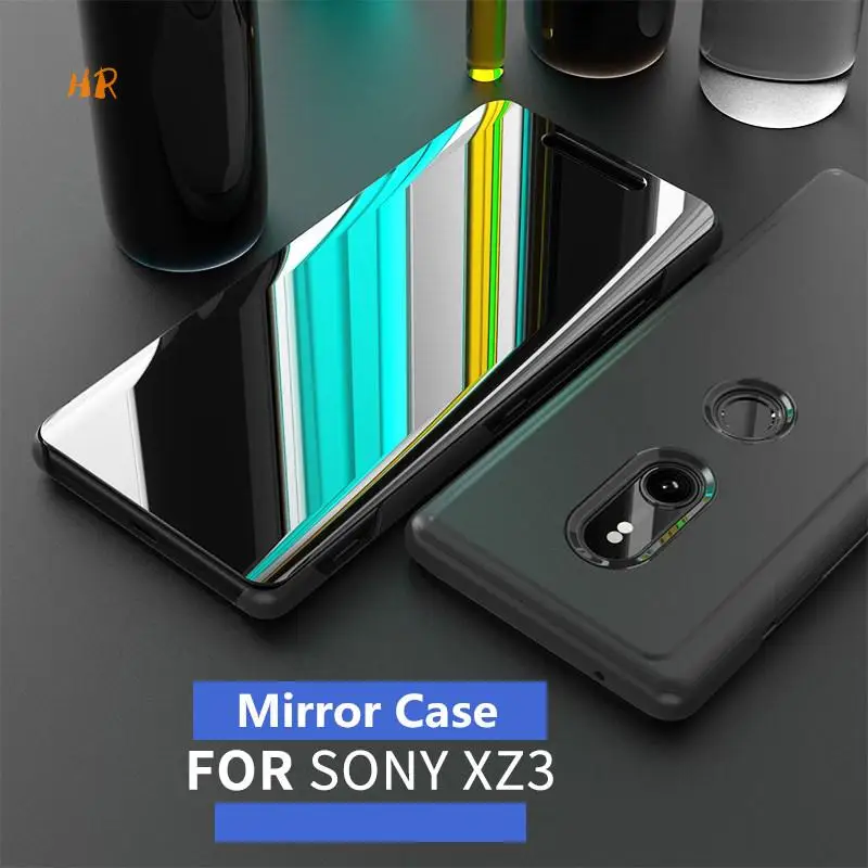 Mirror Smart View Flip Case For Sony Xperia XZ3 Clear HD Screen Full Cover On XZ4 Anti-knock Phone Back Cases |