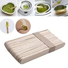 100 шт Деревянные шпатели для тела палочки для удаления волос восковые одноразовые салонные инструменты для эпиляции волос красивые восковые палочки