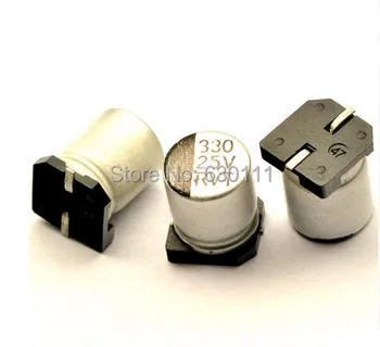 

Free Shipping SMD Electrolytic capacitor 330UF 25V 8*10.5mm 100pcs/lot