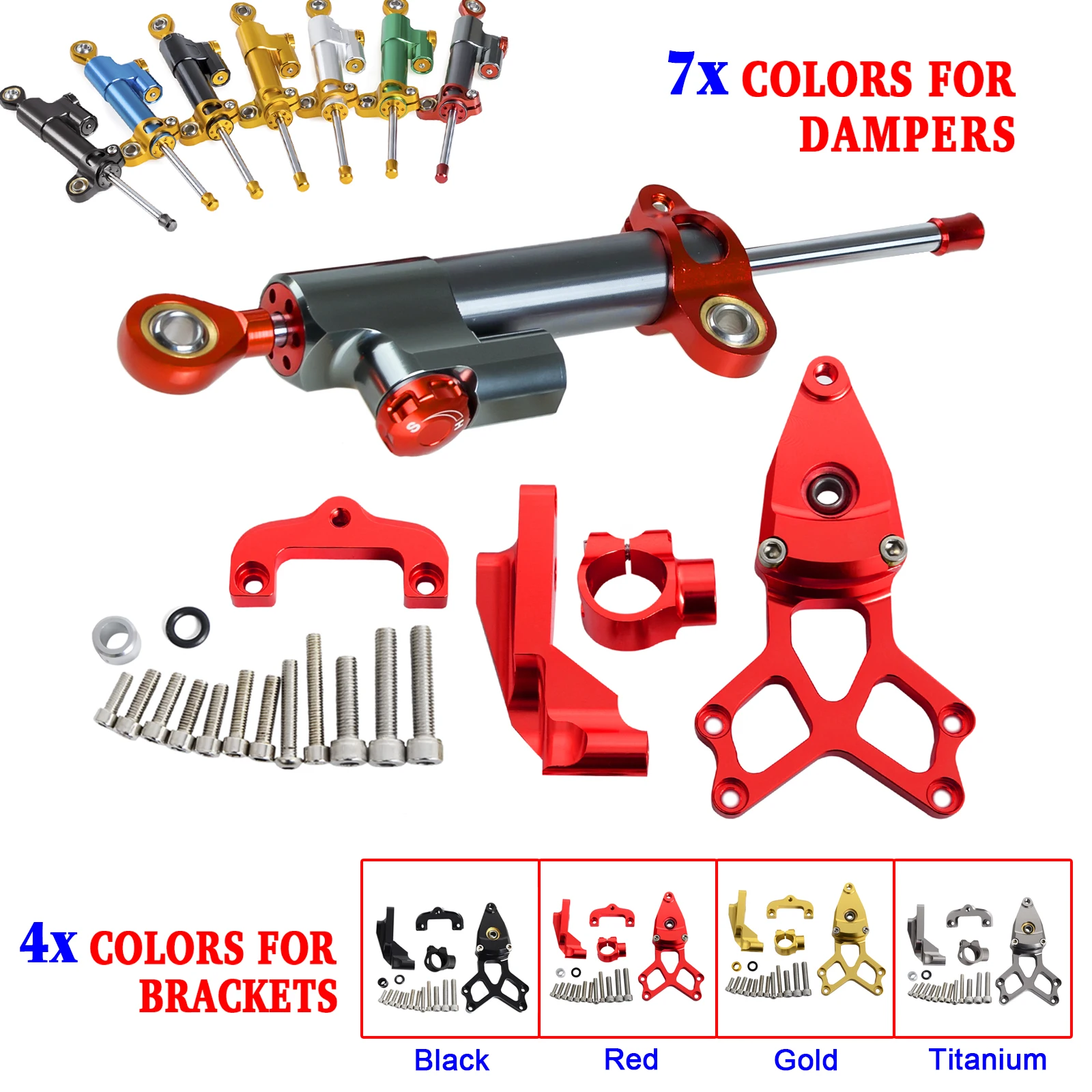 

Motorcycle CNC Steering Damper Stabilizer & Bracket For Honda CBR1000RR/ABS/SP 2008-2016