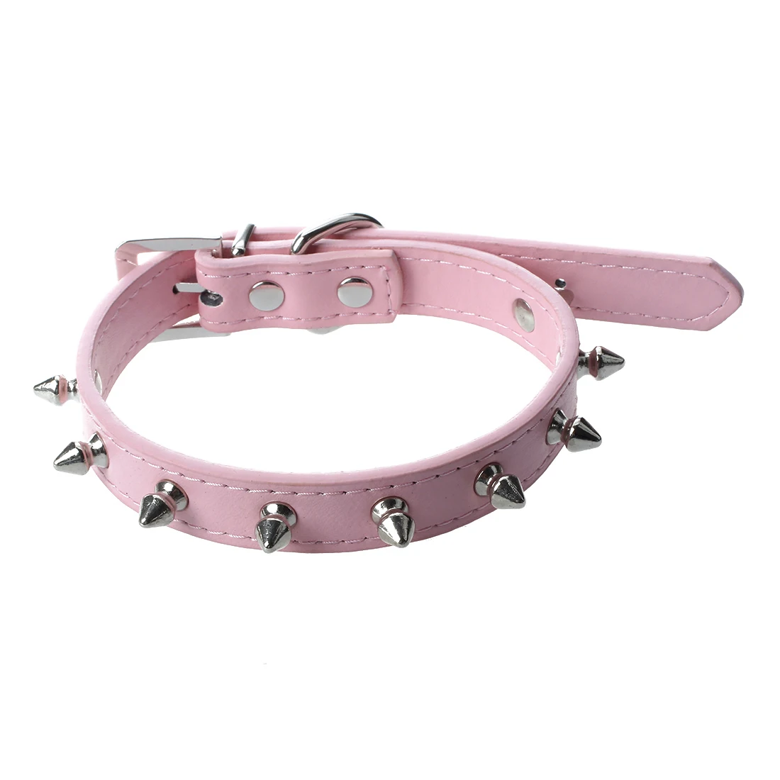 Pet Collar Dog Studded Collar PU Leather Pink Size Min Collars from Home & Garden on Aliexpress