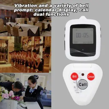 

Call System Pager Waiter Calling System Wireless Pagers Watch Receiver + 10 Customer Beepers Cercapersone Antifurto Casa Senza