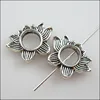 12Pcs Tibetan Silver Color Lotus Flower Spacer Beads Frame Charms 13.5x19mm ► Photo 2/4