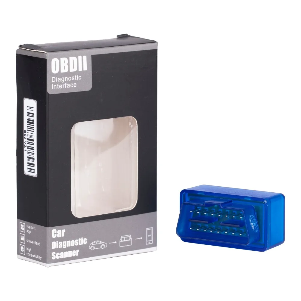 Диагностический инструмент ELM327 V1.5 Mini поддерживает все AT command OBD2 Bluetooth 3 0 Для Android