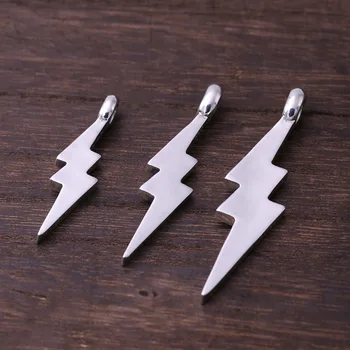 

925 Sterling Silver Fashion Jewelry Personality Men Women Retro Thai Silver Craft Pendant Cherry Blossoms Lightning Pendant