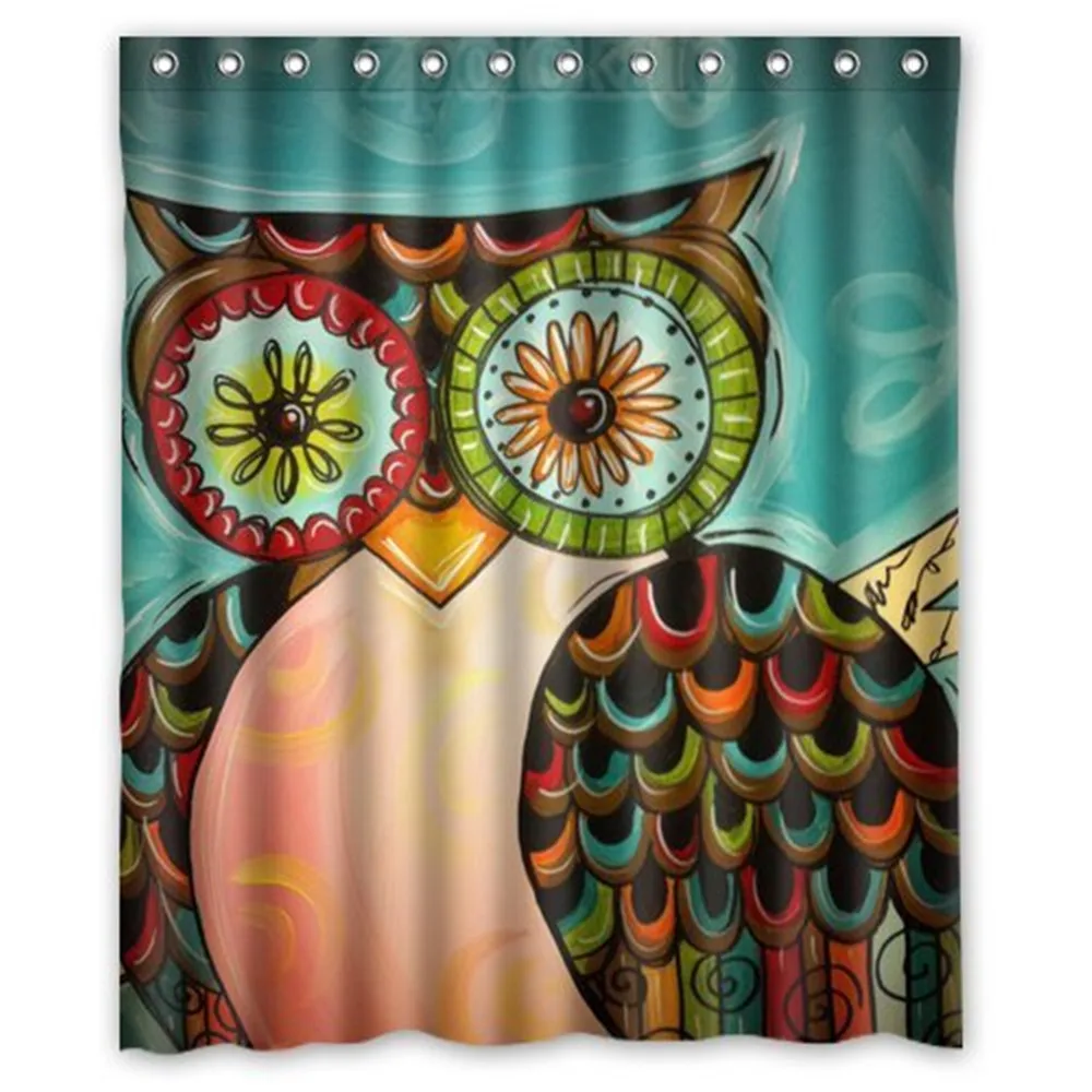 Yestore Superior Owl WaterProof Polyester Fabric Shower Curtain | Дом и сад