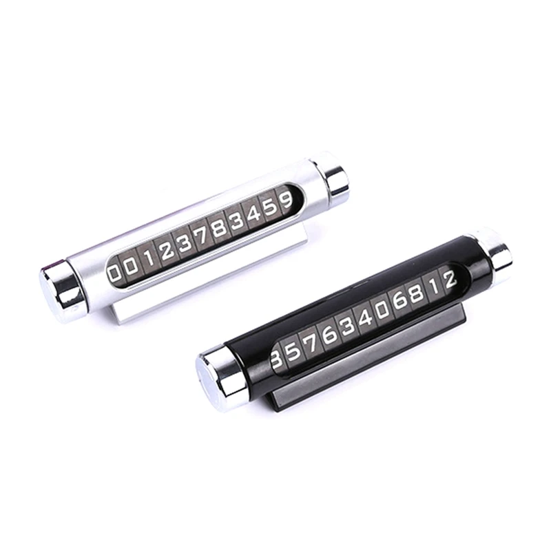 

Car Temporary Parking Card Rotate Phone Number Plate Luminous Universal Parking Stop in Car-styling Auto Accessories