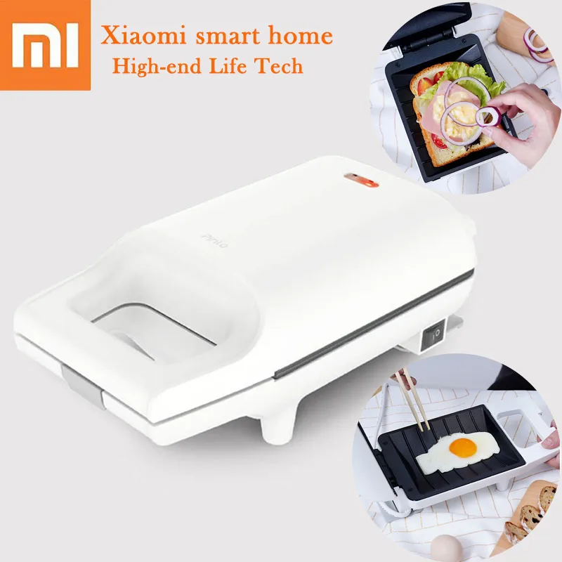 

Original Xiaomi Mi Mini Sandwich Machine Convenient Storage 180 Degree Rapid Heating Baking Machine Poetable Breakfast Roaster