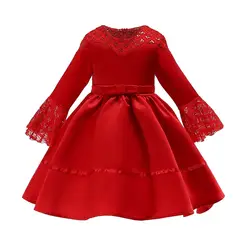Весенне-осеннее платье принцессы для детей, платья для девочек, детские вечерние платья с сердечками, одежда для девочек 2-10 лет, детская