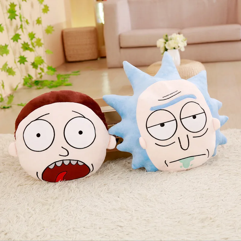 

Rick and Morty Plush Stuffed Toys Comfortable And Soft Pillows Bolster 45cm Rick and 35cm Morty Pillow Doll Kawaii Plush Toys