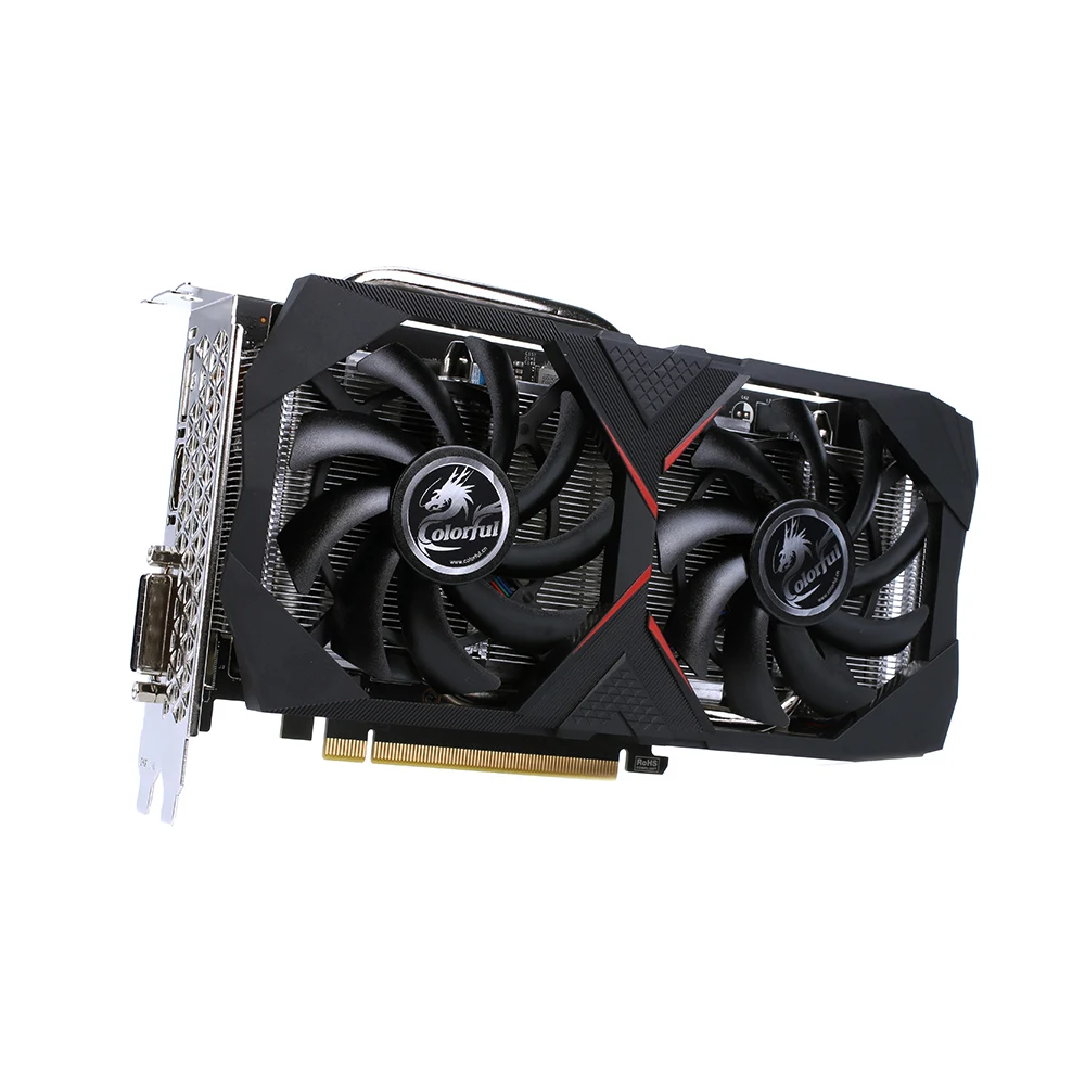 Красочные GeForce RTX 2060 6G графическая карта Nvidia GDDR6 GPU игровая видеокарта 1365-1680 МГц PCI-E 3,0 placa de видео для ПК
