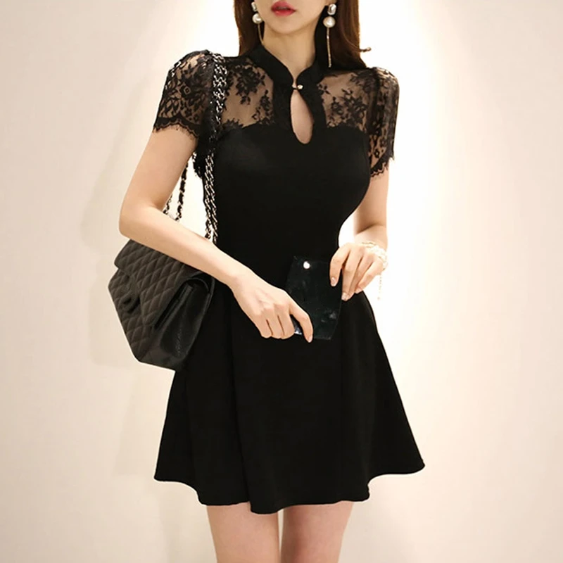 H-Han-Queen-Sexy-See-Through-Lace-Patchwork-Dress-Women-2019-Summer-Nightclub-Party-Mini-Dresses (1)