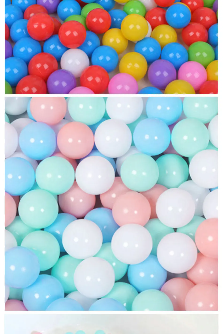 100 Pcs/lot Colorful Environmental Protection Plastic Marine Ball Children's Pool Toy Ball Thickening Children's Toy Ball