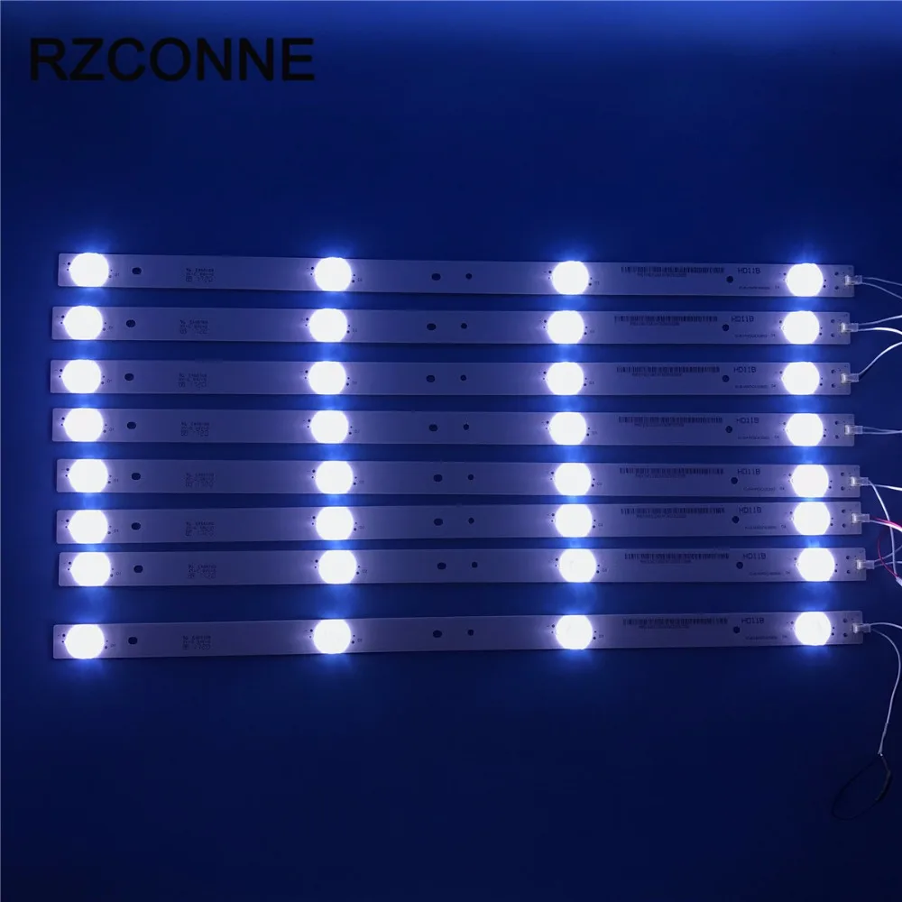 

8pcs 395mm LED Backlight Lamps strip kit Board w/ Optical Lens Fliter for 42inch 43inch 46inch LCD LED TV 12V input billboard
