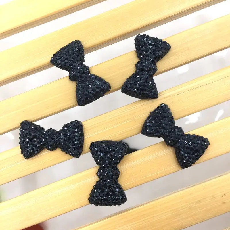 패션 나비 넥타이 반짝이 크리스탈 라인석 나비, 웨딩 파티 선물, B649, 40 개, 11*20mm
