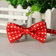 Красные детские галстук-бабочка в белый горошек bowknots дети bowties много