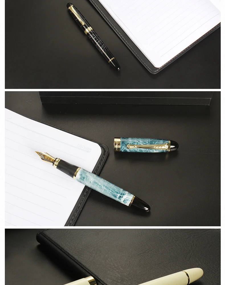 Jinhao X450 18 КГП 0,5 мм перо с широким основанием перьевая ручка для письма для офиса бизнес планирования школьные принадлежности канцелярские товары