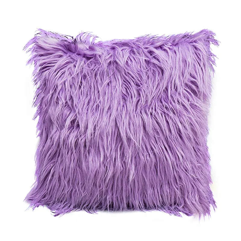 45cmx45cm Plush Pillowcase Casual Fur Plush Throw Pillow Cases Home