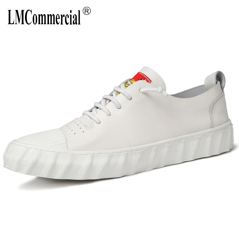 

Spring autumn White Shoes Men Genuine Leather Breathab designer shoes men high quality men casual shoes Leisure shoes