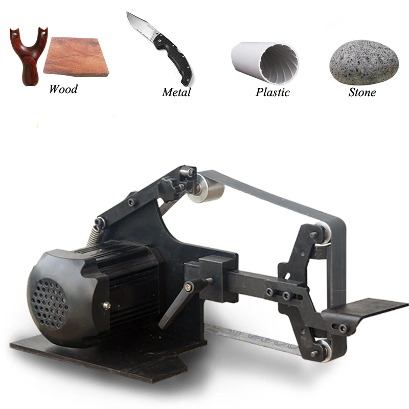 

SD-762WS Brushless Belt Sander 800W Fixed Angle Sharpening Machine Got 6 Free Abrasive Belt Small Polishing Machine 0-5000 rpm