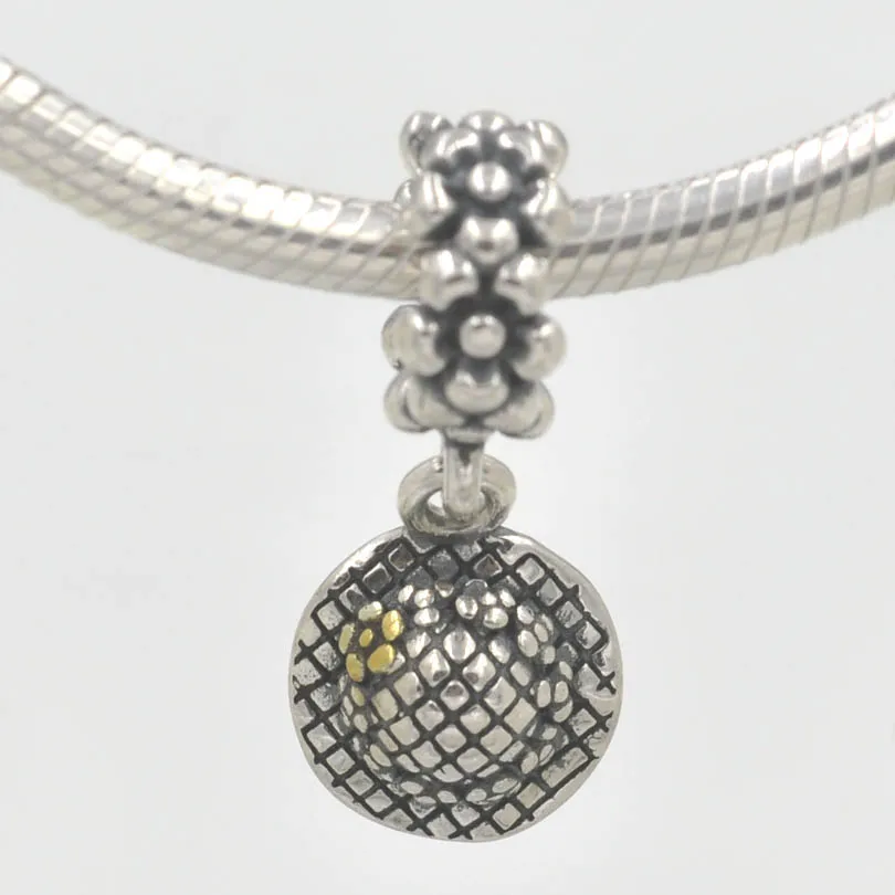 Authentic 925 Sterling Silver Charms Girl Garden Hat Charm Pendant Fit