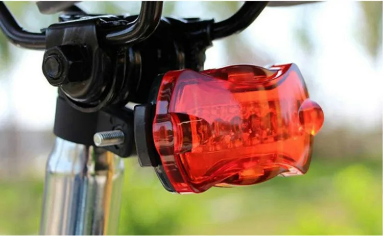 Flash Deal Ultra Bright Cycling Bicycle Light Set 5 LED Bike Front Head Light + 5 LED Bicycle Rear Flashlight Light Safety Bike Accessorie 6